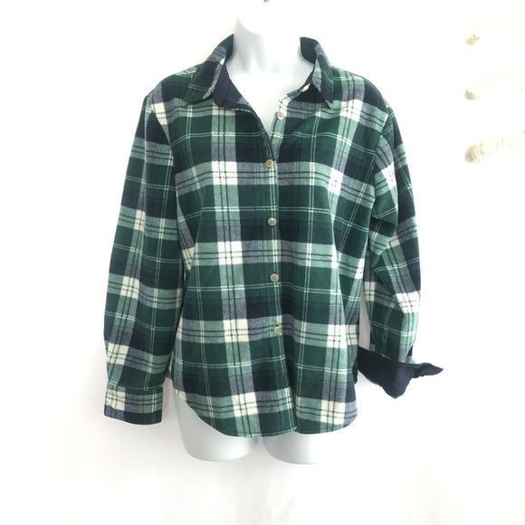 *4/$20* Lee Riders Plaid Flannel Top - Picture 1 of 7